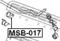Febest MSB-017 Bushing stabilizer — Photo #2