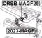Febest CRSB-MAGF25 Bushing stabilizer — Photo #2 Febest CRSB-MAGF25 Bushing stabilizer — Photo #2