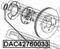 Febest DAC42760033 Wheel bearing — Photo #2