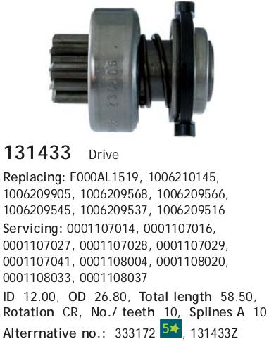 Cargo 131433 Бендикс стартера — Фото №2