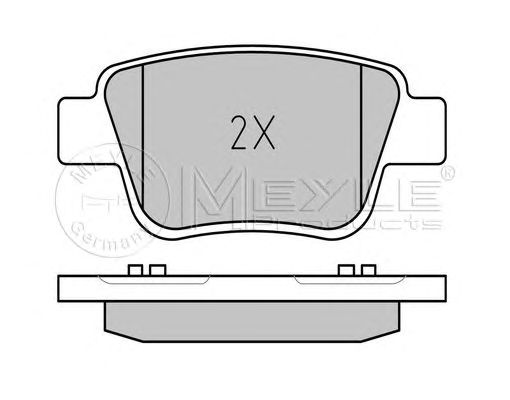 Meyle 0252362016W Колодки гальмівні Meyle 0252362016W Колодки гальмівні