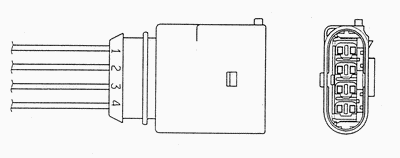 NGK OZA659-EE64 Oxygen sensor