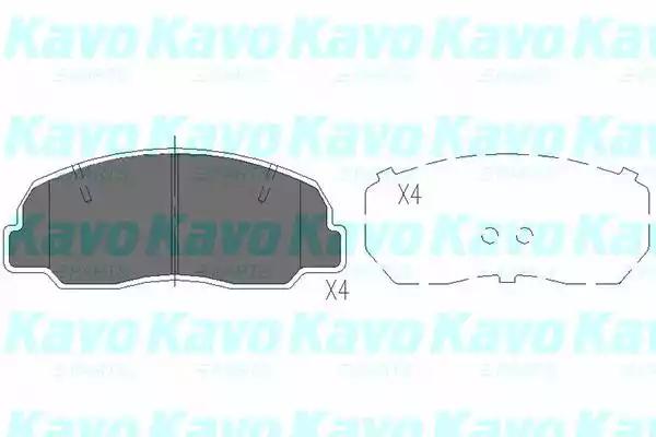 Kavo Parts KBP-1504 Колодки гальмівні