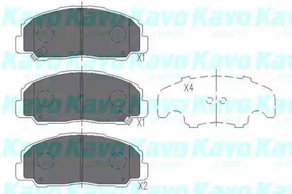 Kavo Parts KBP-1505 Колодки тормозные