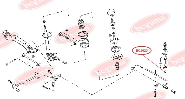 BC-Guma BC2620 Втулка стабілізатора BC-Guma BC2620 Втулка стабілізатора