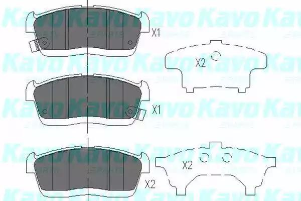 Kavo Parts KBP-1515 Колодки гальмівні Kavo Parts KBP-1515 Колодки гальмівні