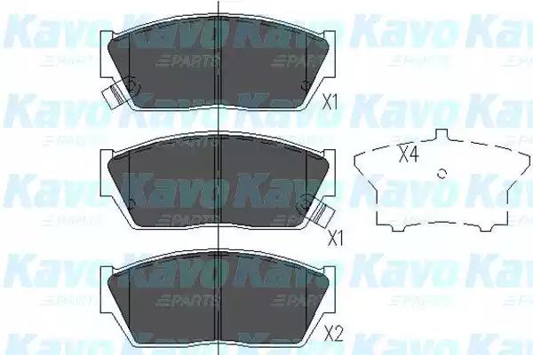 Kavo Parts KBP-2016 Колодки тормозные