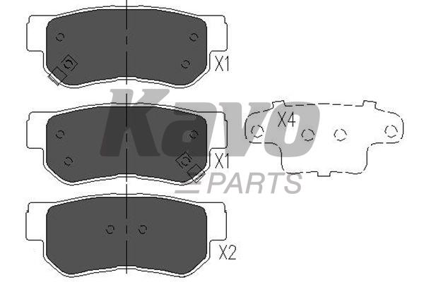 Kavo Parts KBP-3005 Колодки гальмівні