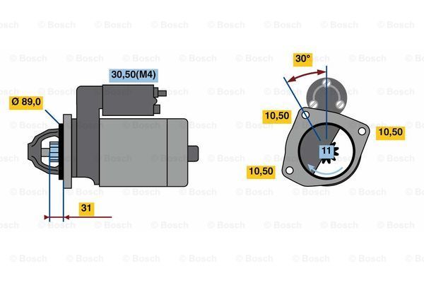 Bosch 0 001 368 056 Starter