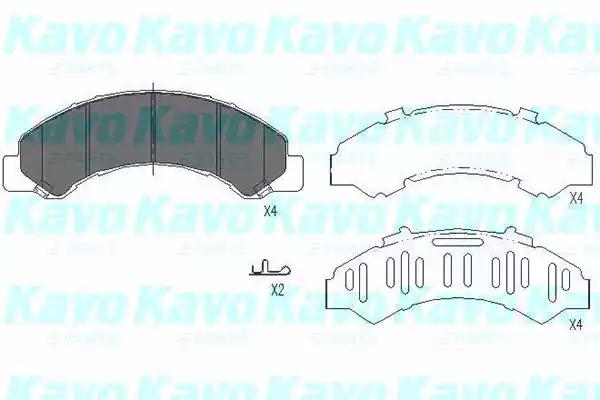 Kavo Parts KBP-3512 Колодки гальмівні Kavo Parts KBP-3512 Колодки гальмівні