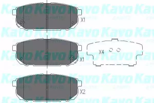 Kavo Parts KBP-4015 Колодки гальмівні Kavo Parts KBP-4015 Колодки гальмівні
