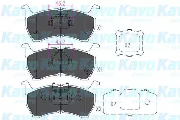 Kavo Parts KBP-4519 Колодки гальмівні