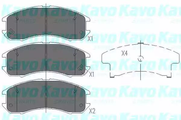 Kavo Parts KBP-4525 Колодки тормозные