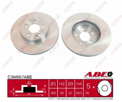 ABE C3M067ABE Brake disc ABE C3M067ABE Brake disc