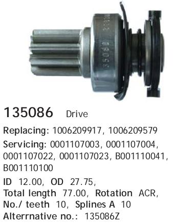 Cargo 135086 Бендикс стартера — Photo #3