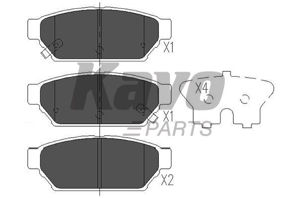 Kavo Parts KBP-5510 Колодки гальмівні Kavo Parts KBP-5510 Колодки гальмівні