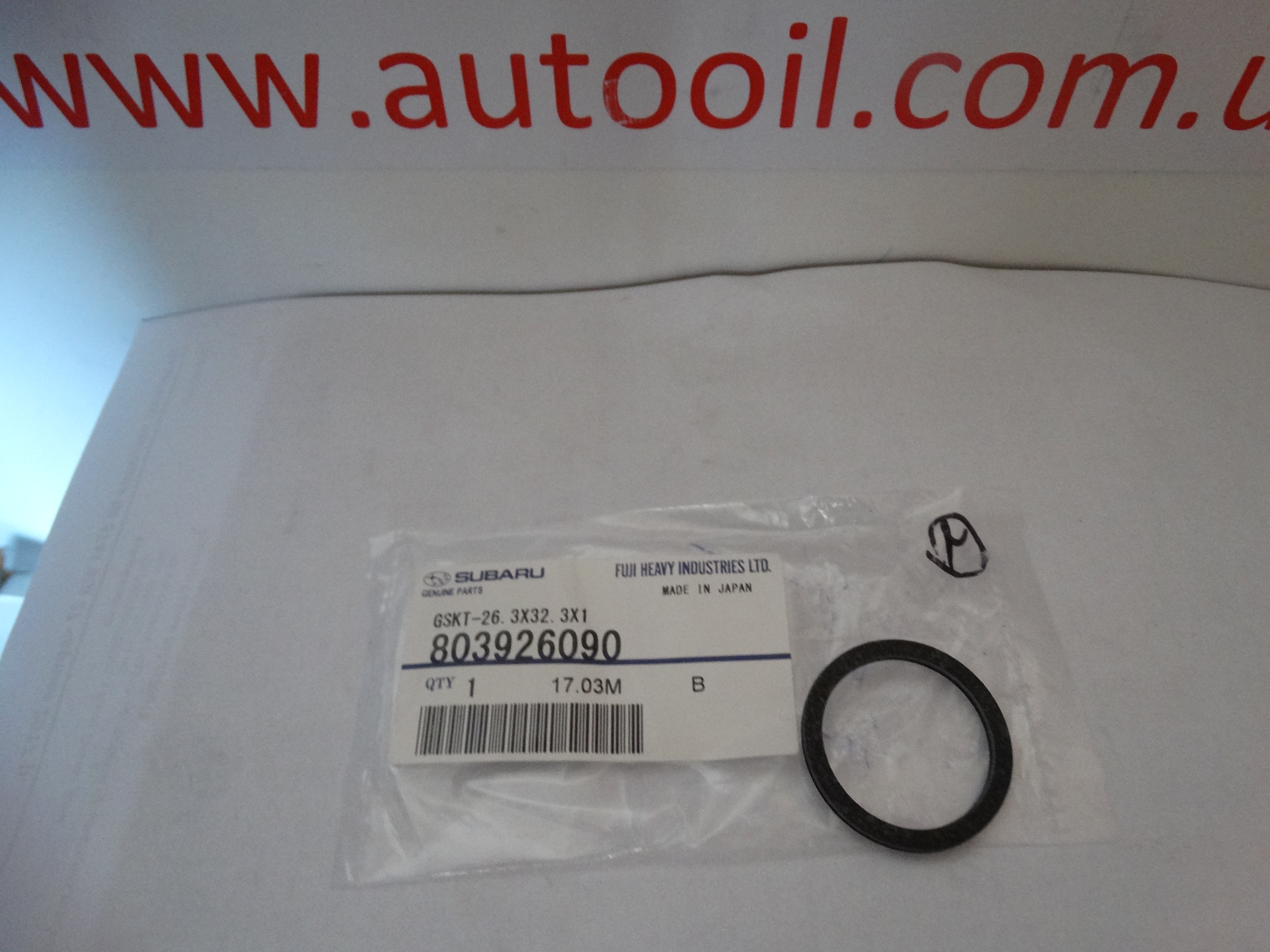Subaru 803926090 Прокладка маслосливной пробки