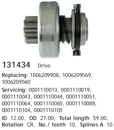 Cargo 131434 Бендикс стартера — Photo #2