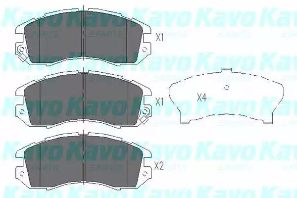 Kavo Parts KBP-8010 Колодки гальмівні Kavo Parts KBP-8010 Колодки гальмівні