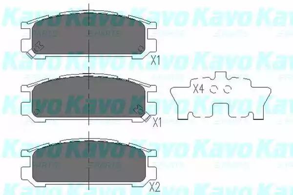 Kavo Parts KBP-8016 Brake pads Kavo Parts KBP-8016 Brake pads