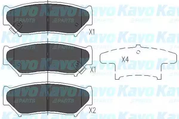 Kavo Parts KBP-8505 Brake pads Kavo Parts KBP-8505 Brake pads