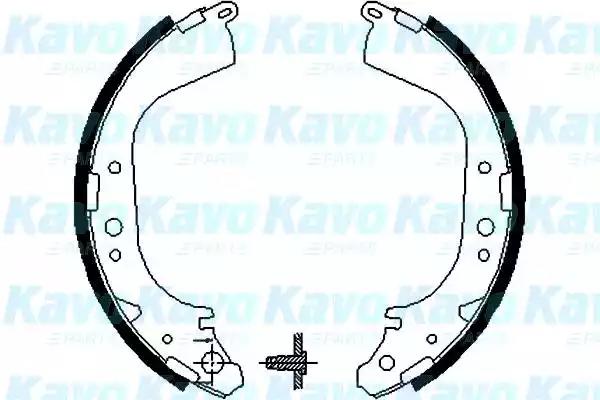 Kavo Parts BS-7412 Колодки гальмівні Kavo Parts BS-7412 Колодки гальмівні