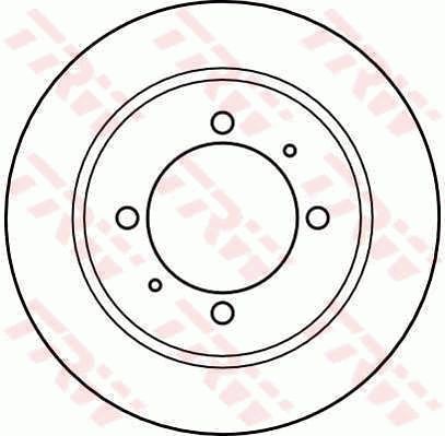 TRW DF4082 Brake disc