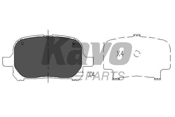 Kavo Parts KBP-9051 Колодки гальмівні
