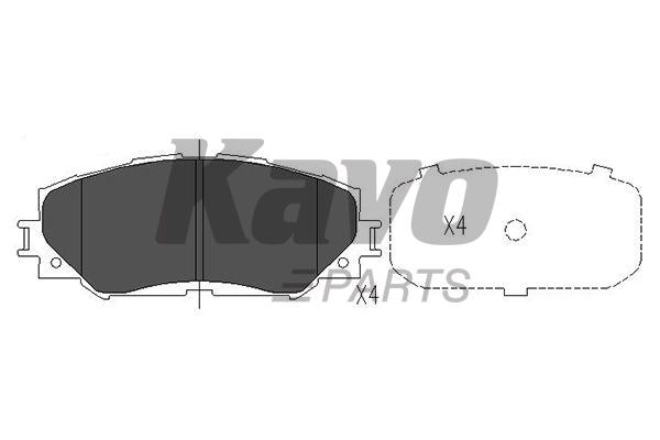 Kavo Parts KBP-9120 Brake pads Kavo Parts KBP-9120 Brake pads