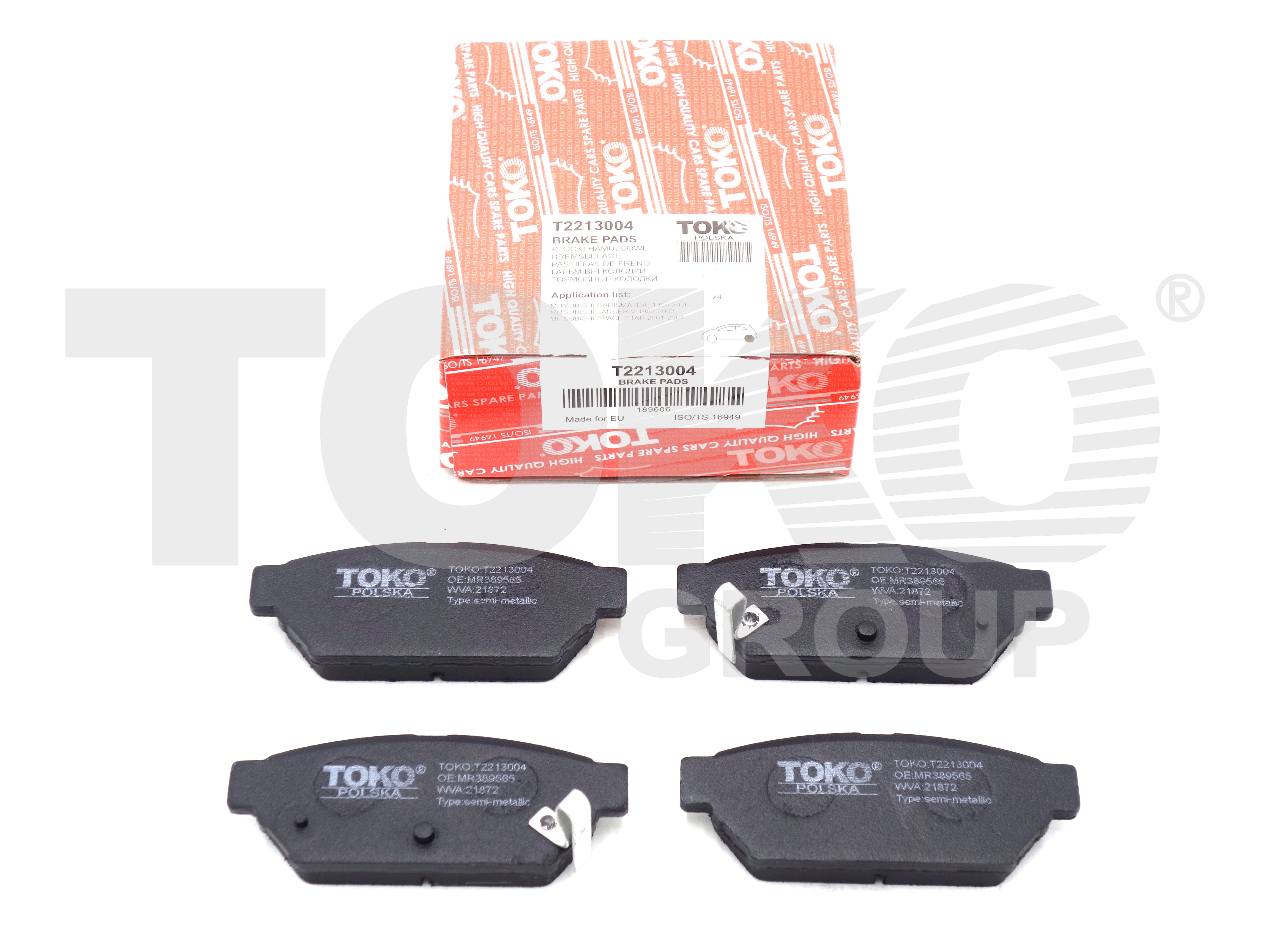 TOKO T2213004 Brake pads