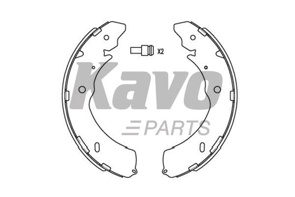 Kavo Parts KBS-6407 Колодки тормозные