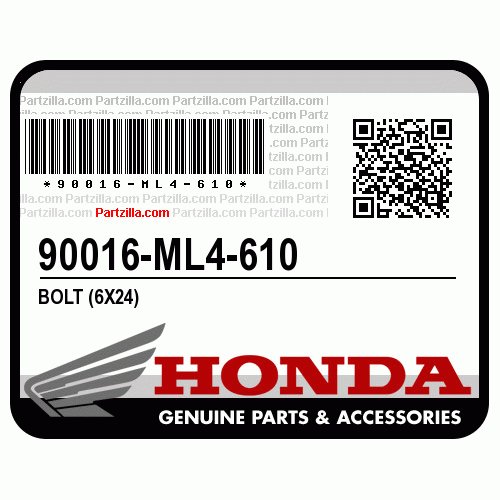 Honda 90016ML4610 Болт
