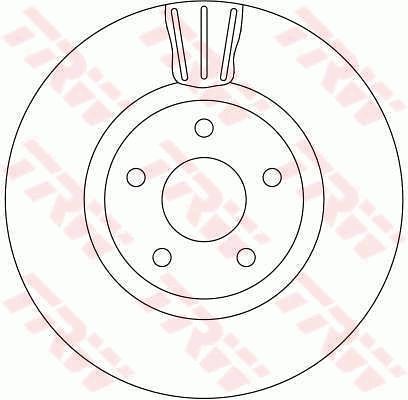 TRW DF4313 Brake disc TRW DF4313 Brake disc