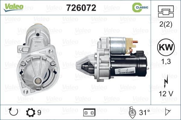 Valeo 726072 Starter