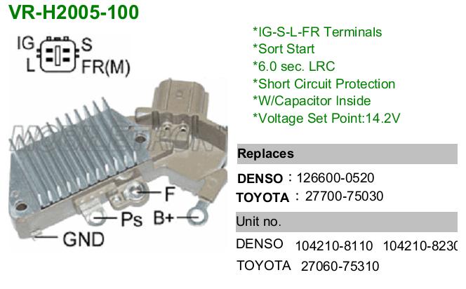 Mobiletron VR-H2005-100 Регулятор генератора — Фото №2 Mobiletron VR-H2005-100 Регулятор генератора — Фото №2