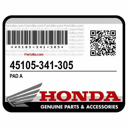 Honda 45105341305 Pad
