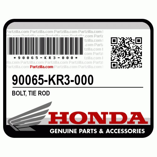Honda 90065KR3000 Пробка різьбова масляного піддону Honda 90065KR3000 Пробка різьбова масляного піддону