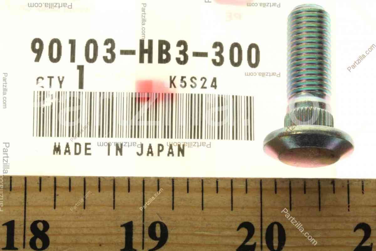 Honda 90103HB3300 Болт кріплення колеса