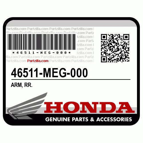 Honda 46511MEG000 Pedal clutch