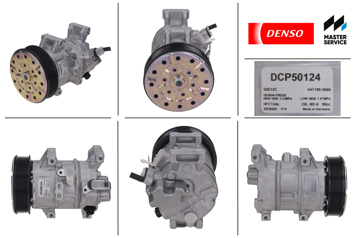 Denso DCP50124 Compressor assy cooler — Фото №4 Denso DCP50124 Compressor assy cooler — Фото №4