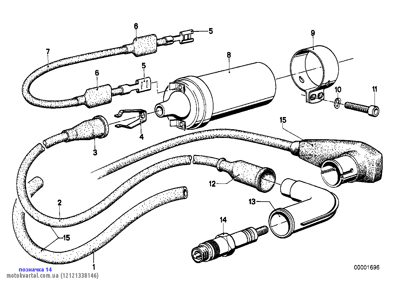 BMW 12121338146 Свічка запалювання BMW 12121338146 Свічка запалювання