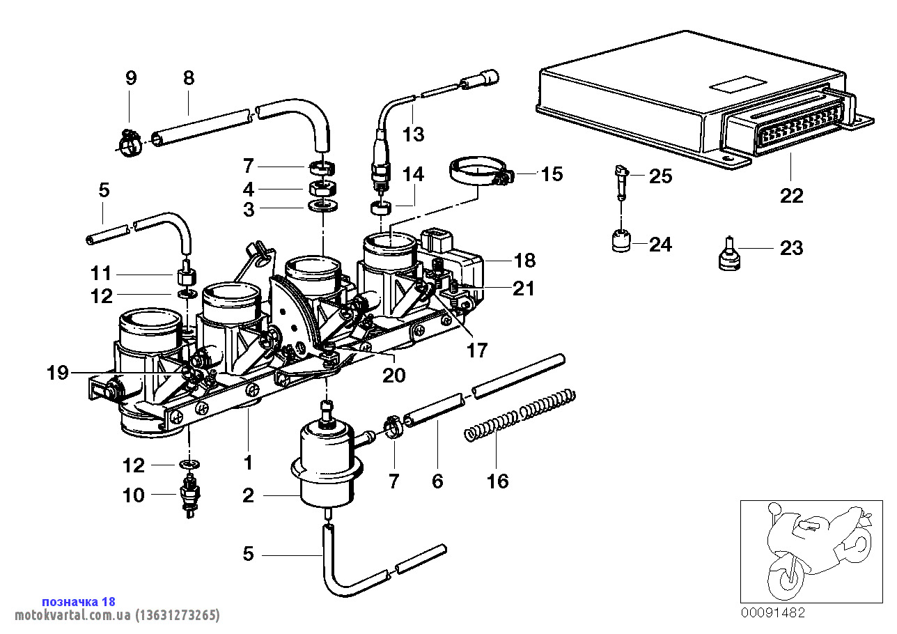 BMW 13631273265 Sensor assy throttle position
