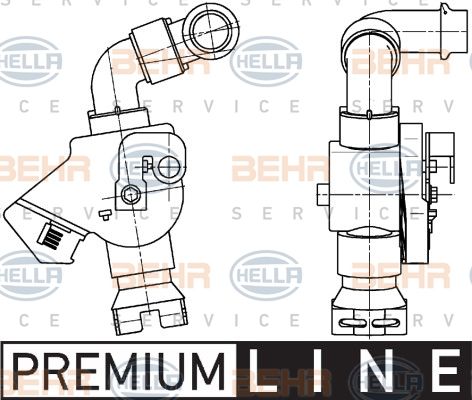 Hella 9XL351341041 Кран обігрівача салону