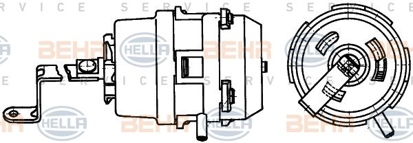 Hella 6NV 351 329-291 Привід центрального замка