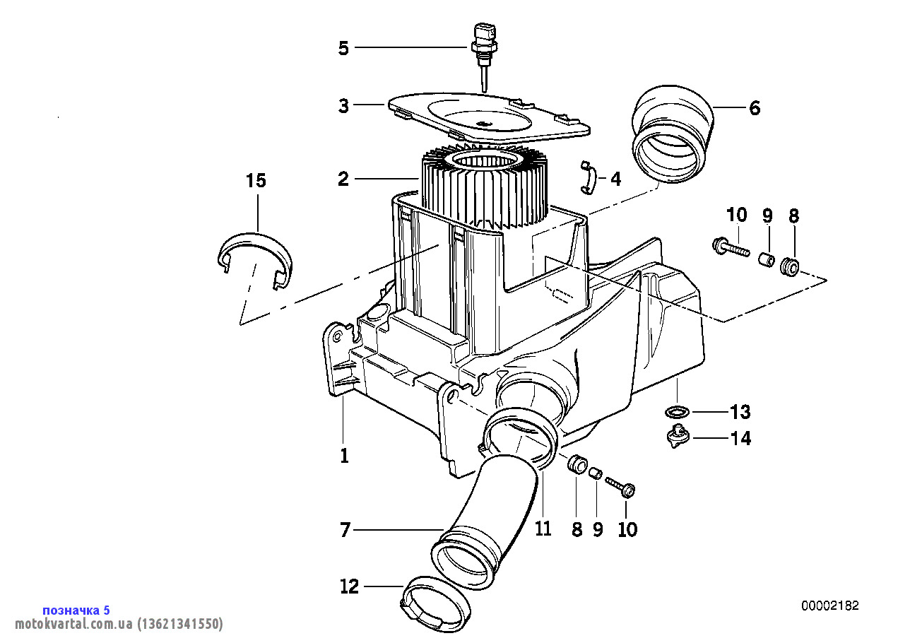 BMW 13621341550 Датчик температури у впускному колекторі