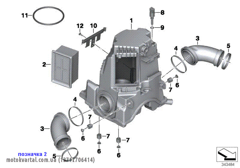 BMW 13717706414 Фільтр повітряний