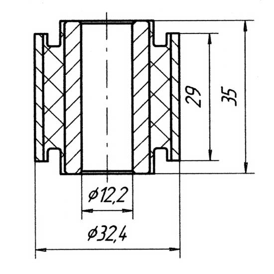 Metgum 0210 Bushing suspension arm Metgum 0210 Bushing suspension arm