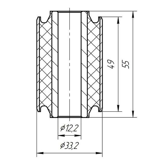 Metgum 0214 Сайлентблок Metgum 0214 Сайлентблок