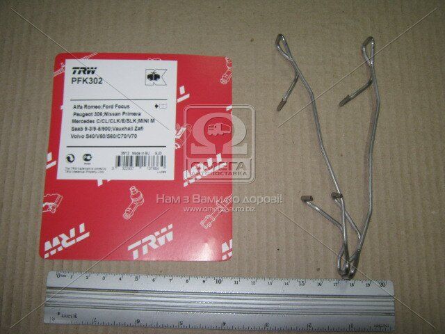 TRW PFK302 Монтажний комплект гальмівних колодок TRW PFK302 Монтажний комплект гальмівних колодок