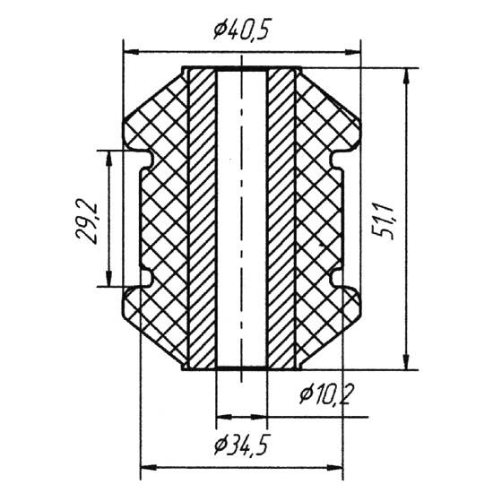 Metgum 0316 Bushing suspension arm Metgum 0316 Bushing suspension arm